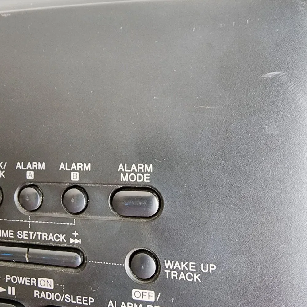 Vintage Sony ICF-CD810 AM/FM Clock Radio CD Player Audio Tested Working